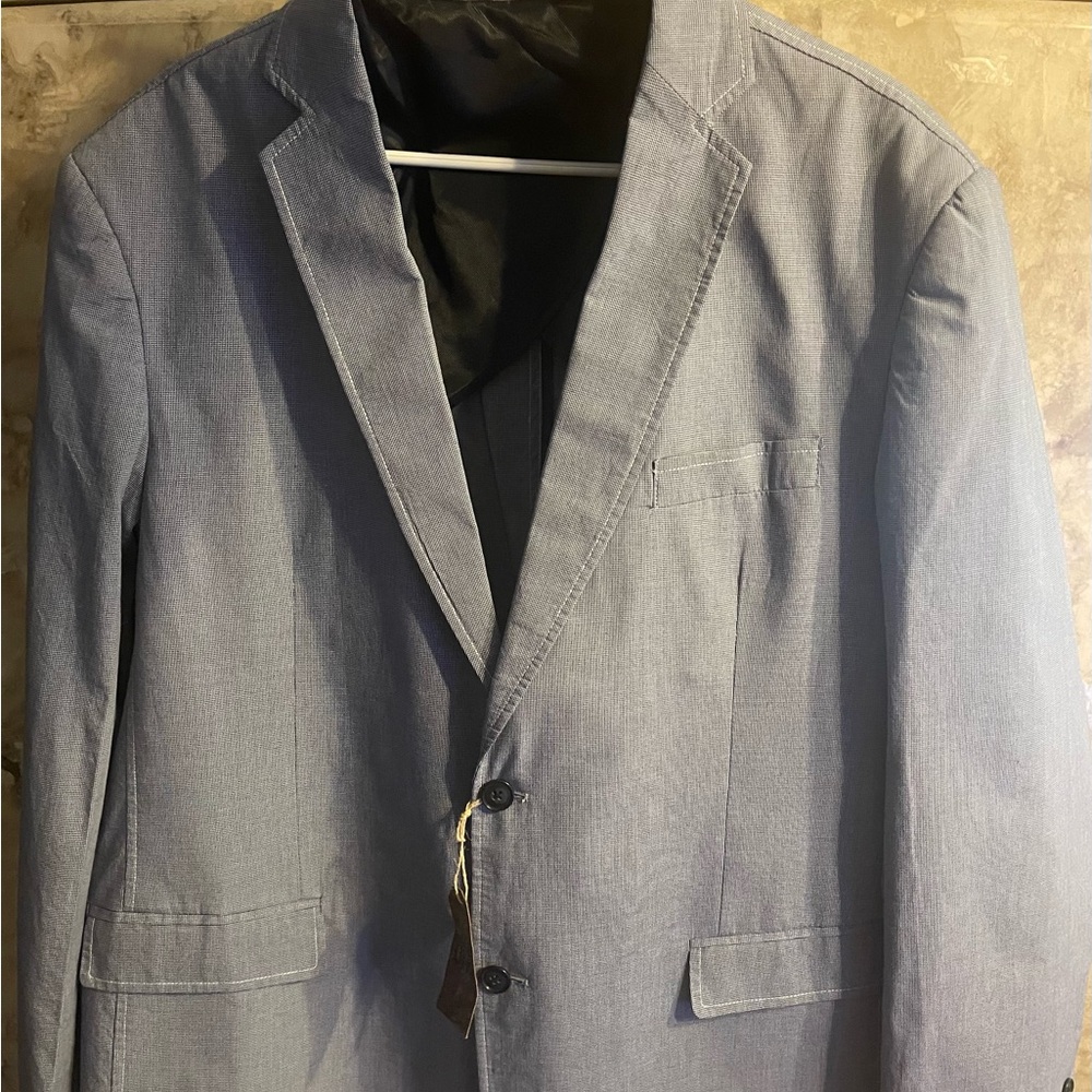 Pronto UOMO Blue Blazer Jacket XXL NWT